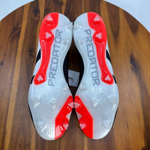 Adidas Predator 24 Pro FG Men’s Size 10 Soccer Cleats 'Black Solar Red' NEW - Picture 7 of 10